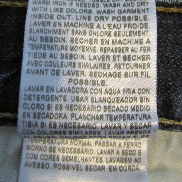 LEVI'S 569 BOY'S SIZE 10 R (28 X 25) JEANS DARK BLUE SLUB DENIM LOOSE GIRL'S RED - Picture 14 of 16